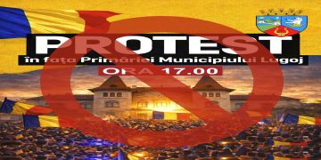 [VIDEO] Dosar penal în loc de protest! ”Revoluția de carton” de la Lugoj a ajuns la Poliție înainte să ajungă în stradă