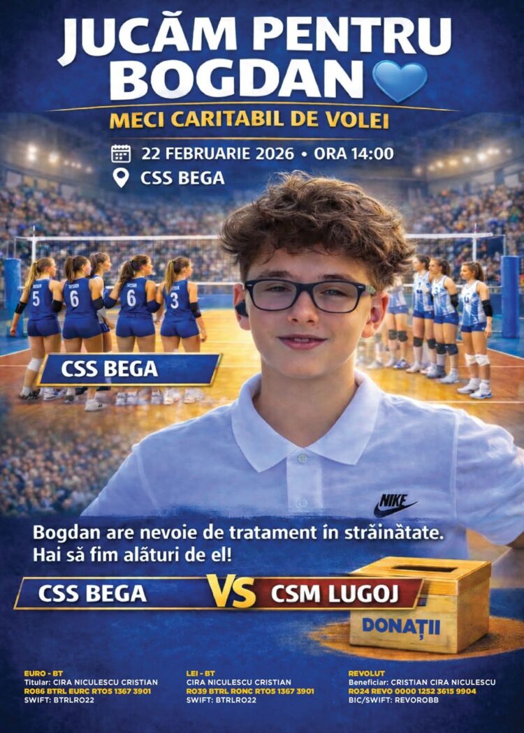 Inimi mari pe terenul de volei! Tinerele sportive de la CSM Lugoj joacă pentru șansa la viață a unui adolescent